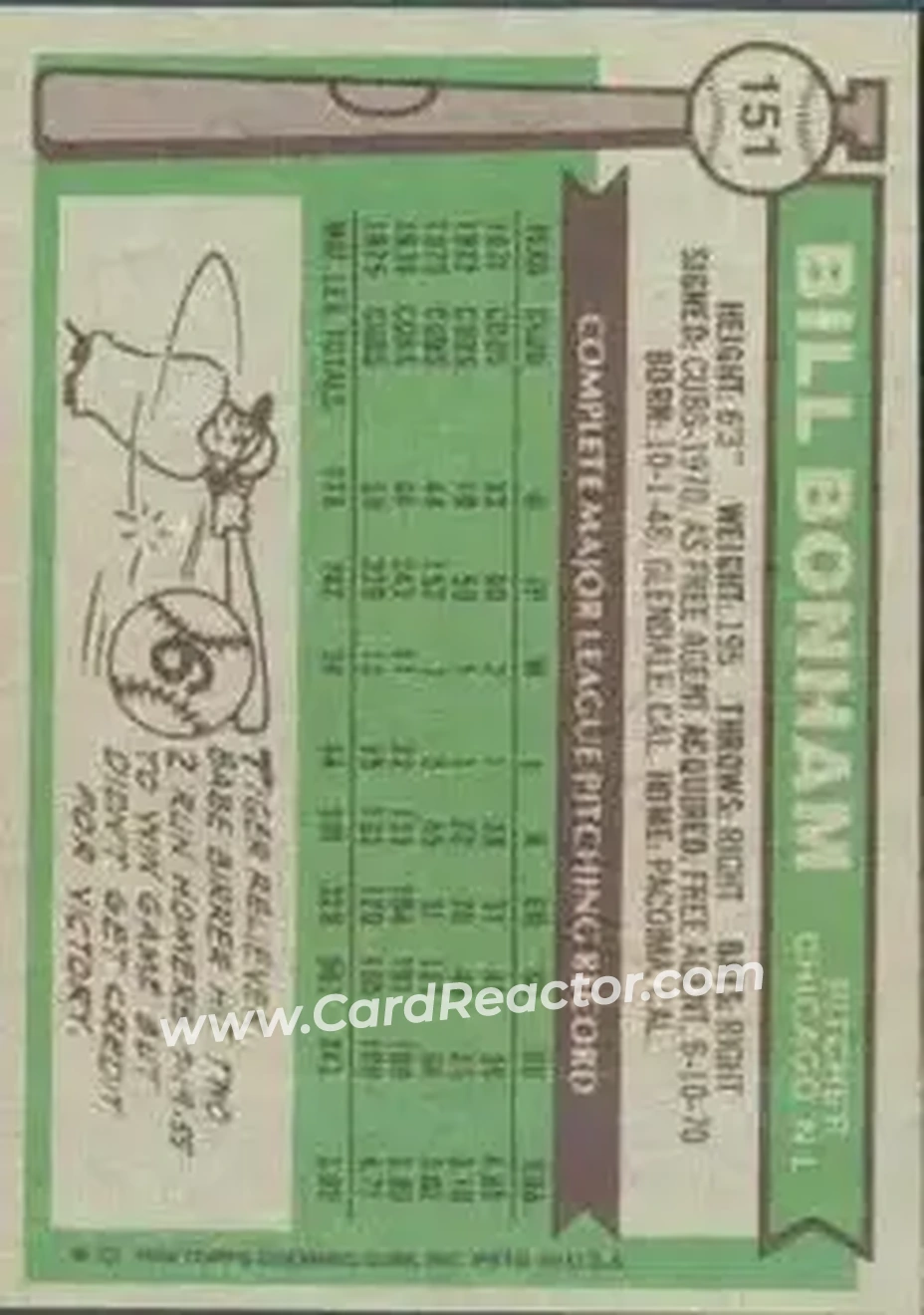 Back of Bill Bonham