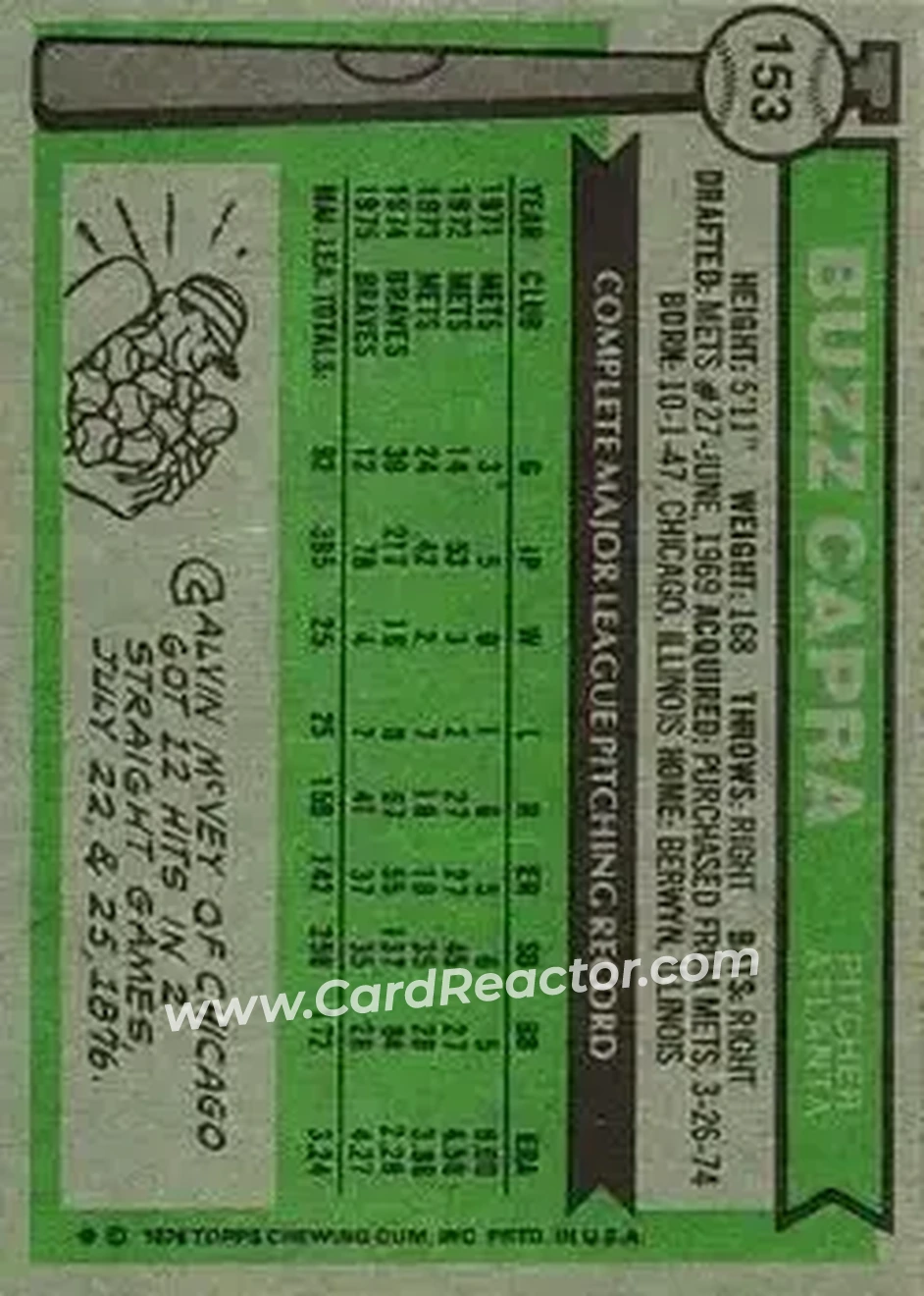 Back of Buzz Capra