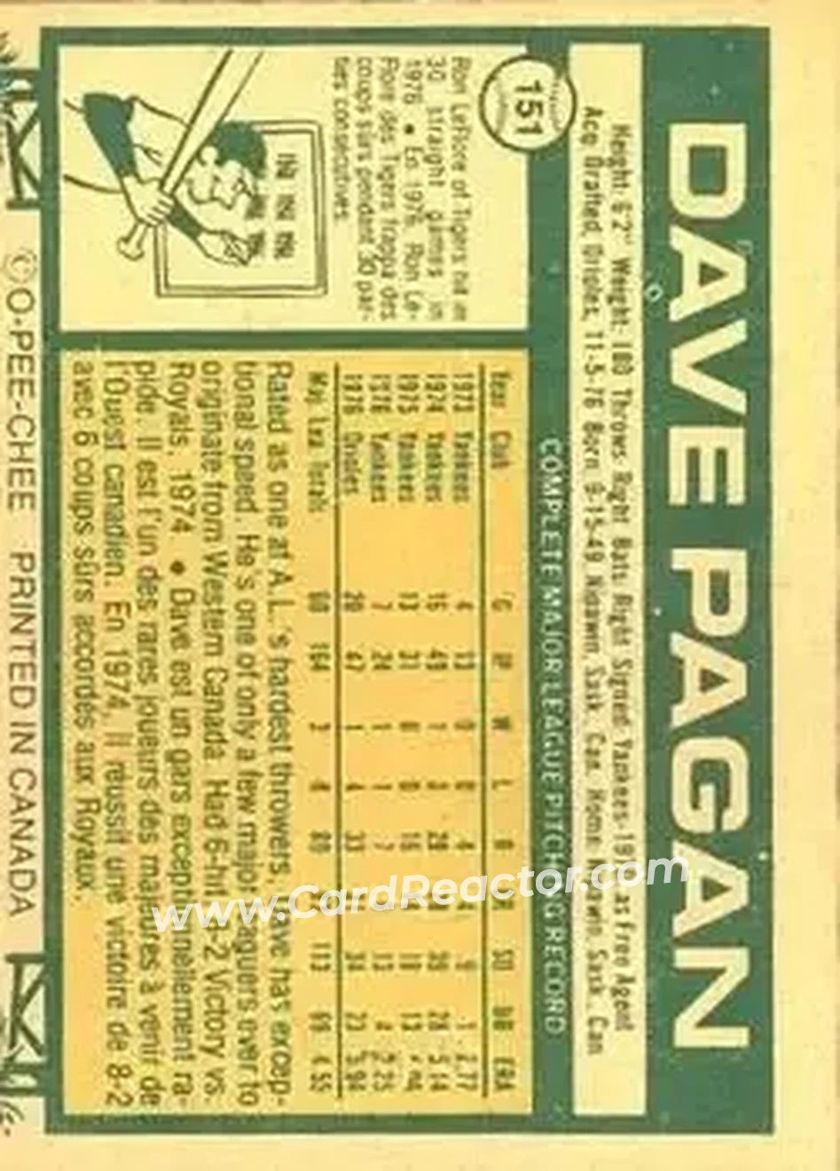 Back of Dave Pagan