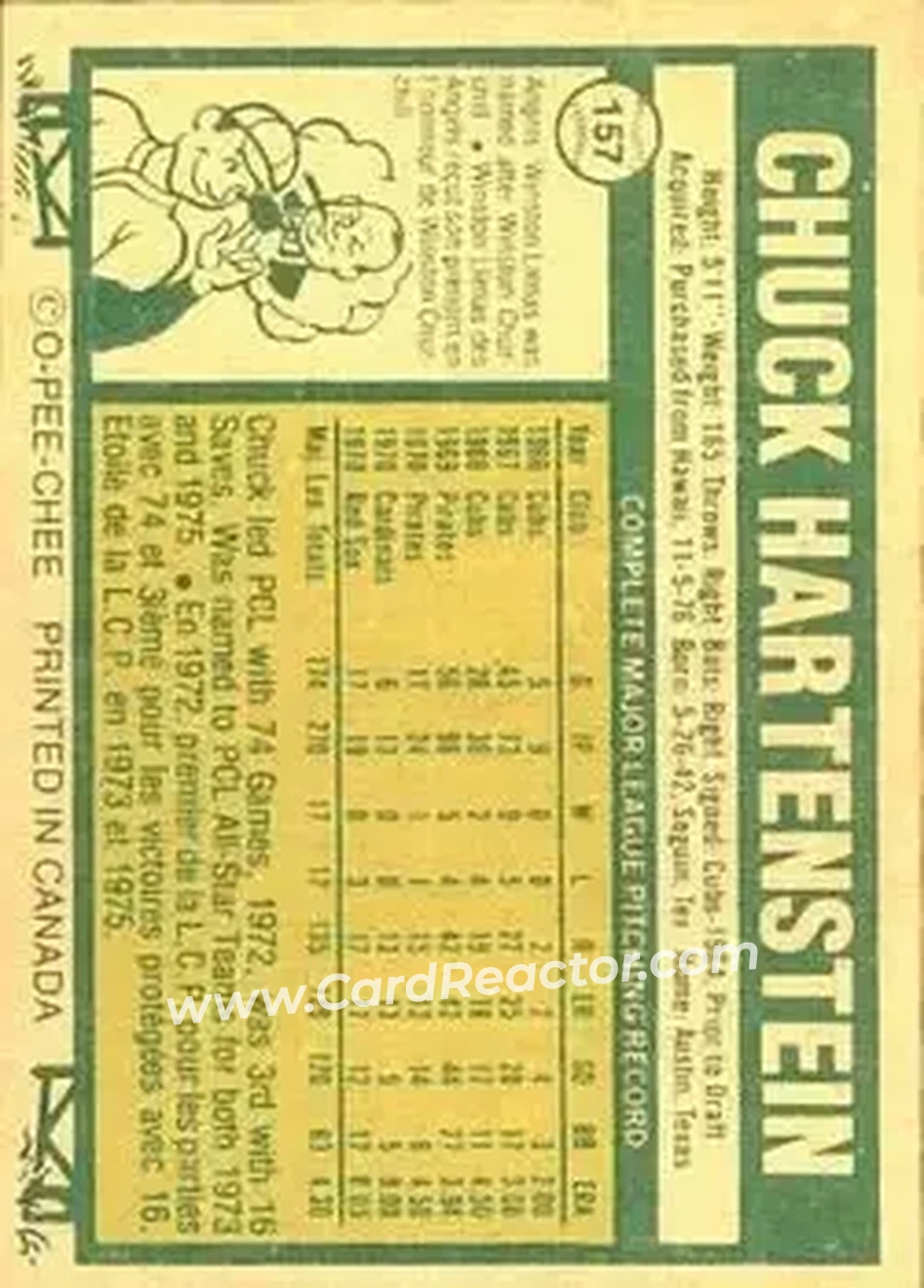 Back of Chuck Hartenstein
