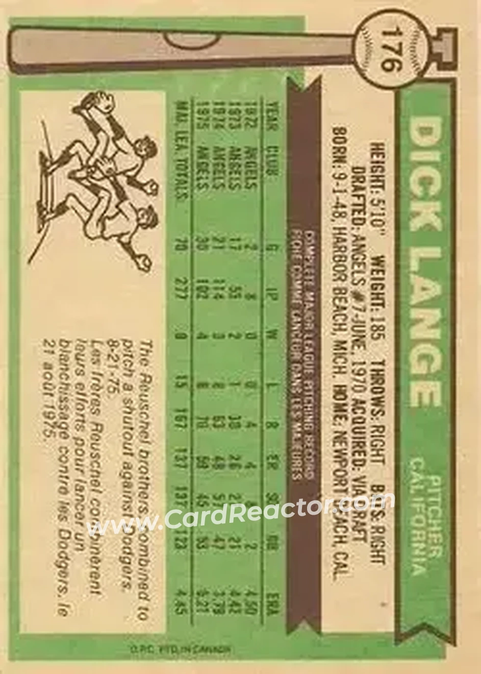 Back of Dick Lange