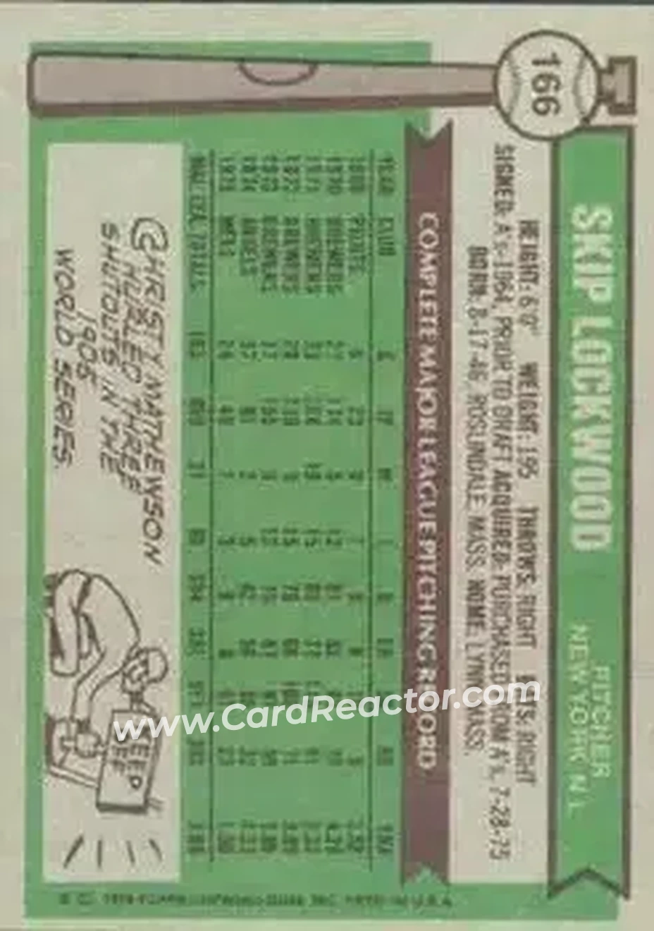 Back of Skip Lockwood