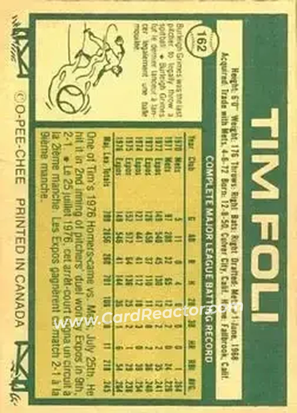 Back of Tim Foli