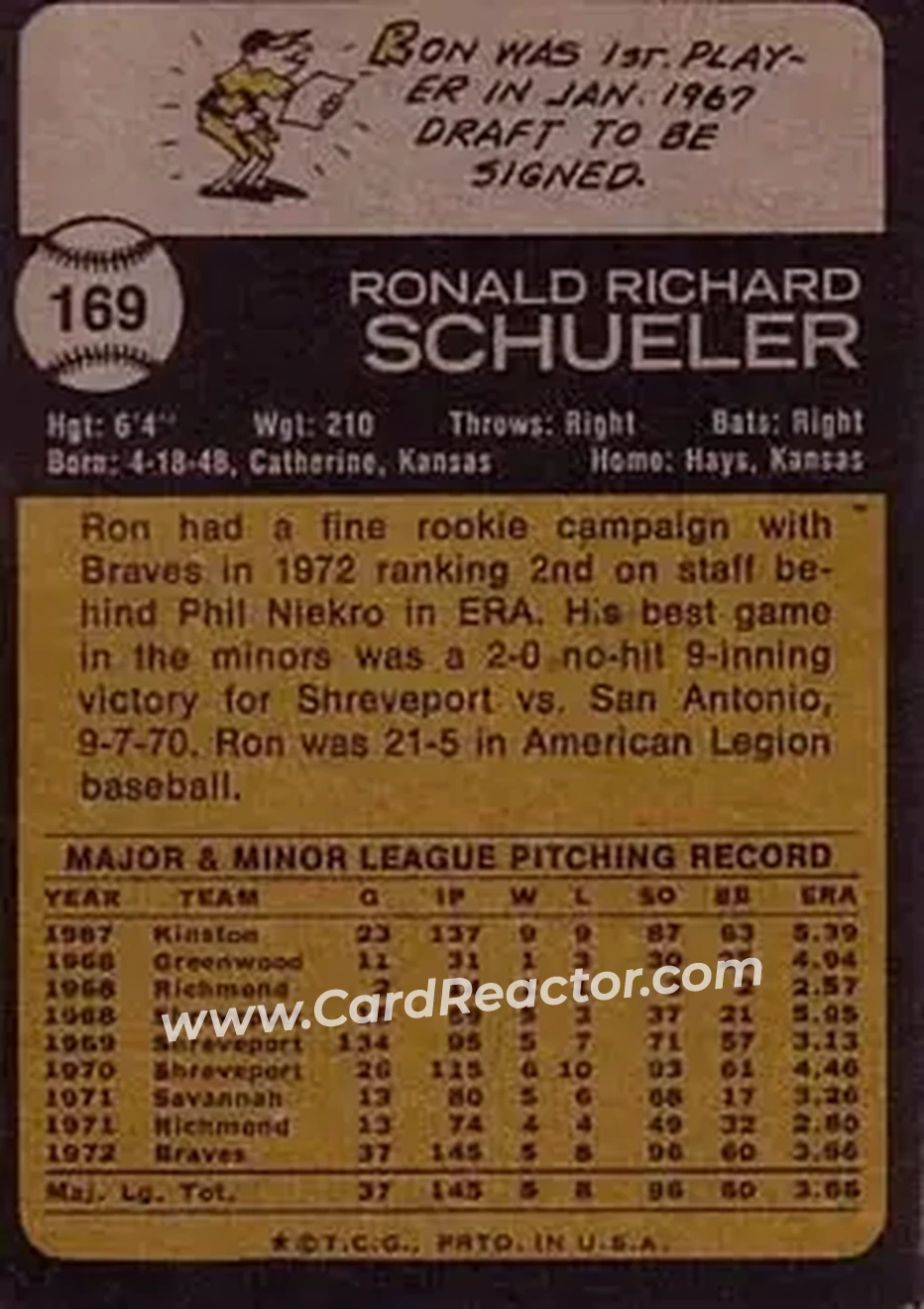 Back of Ron Schueler