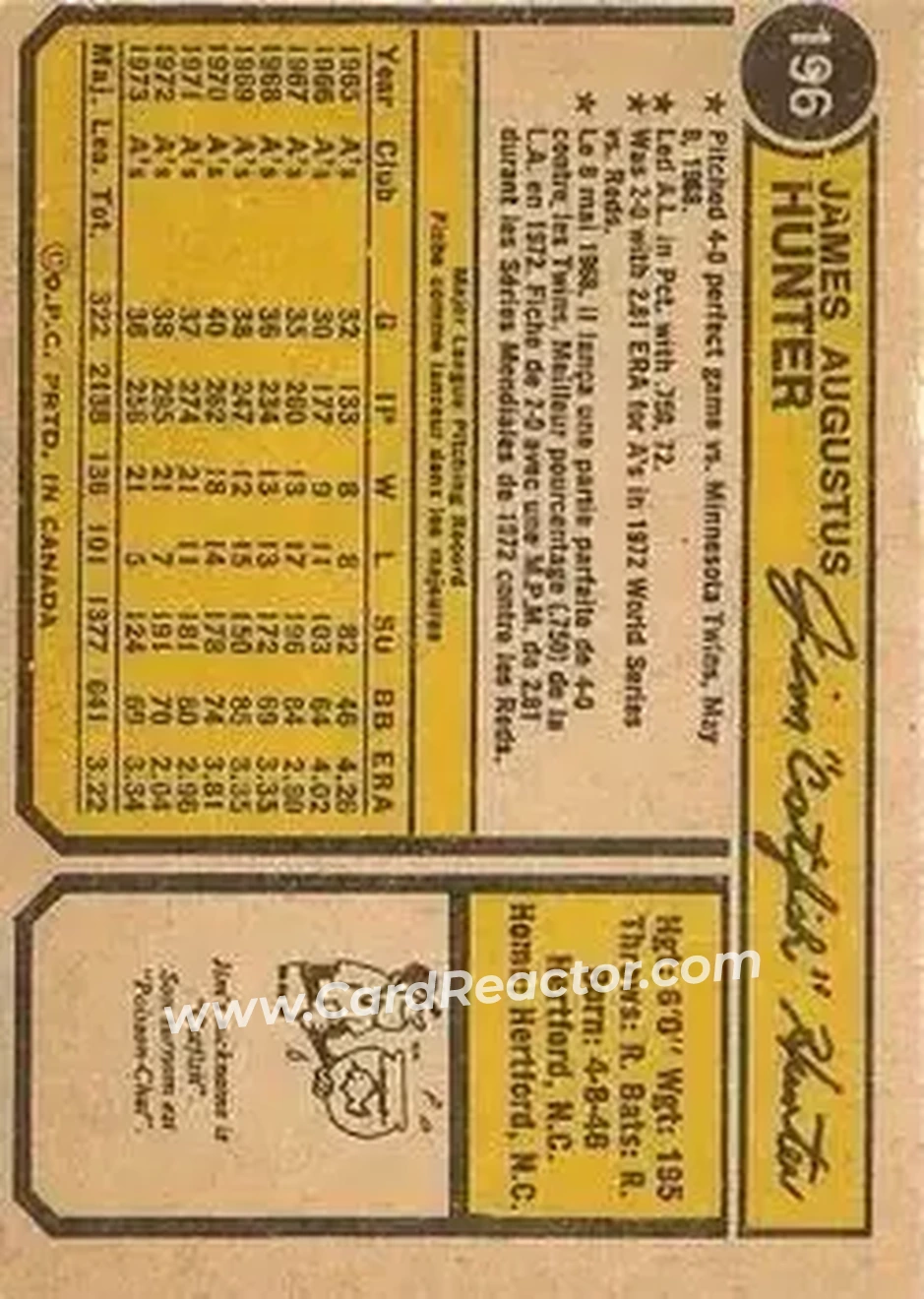 Back of Jim Hunter
