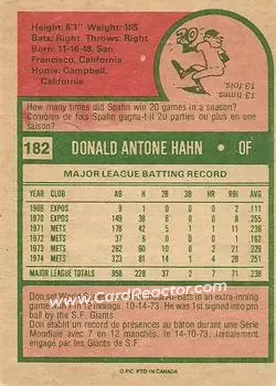 Back of Don Hahn
