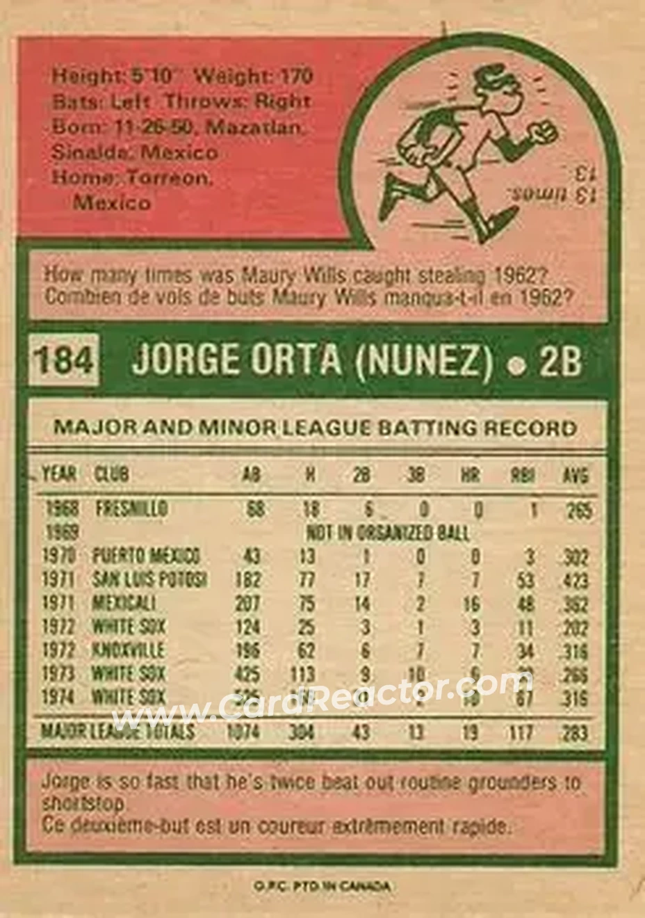 Back of Jorge Orta