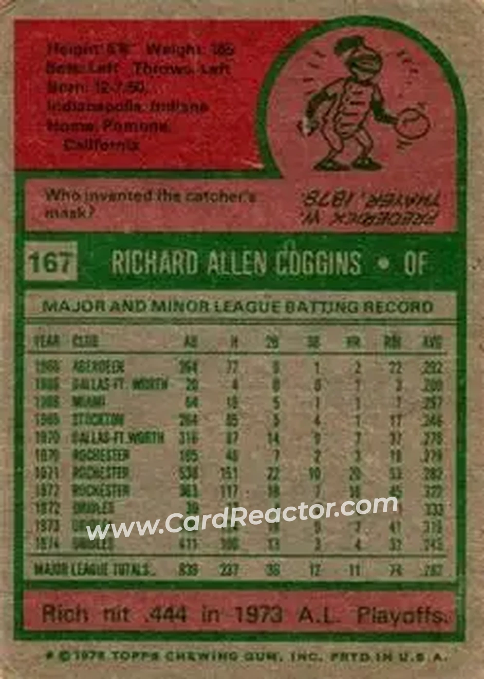 Back of Rich Coggins