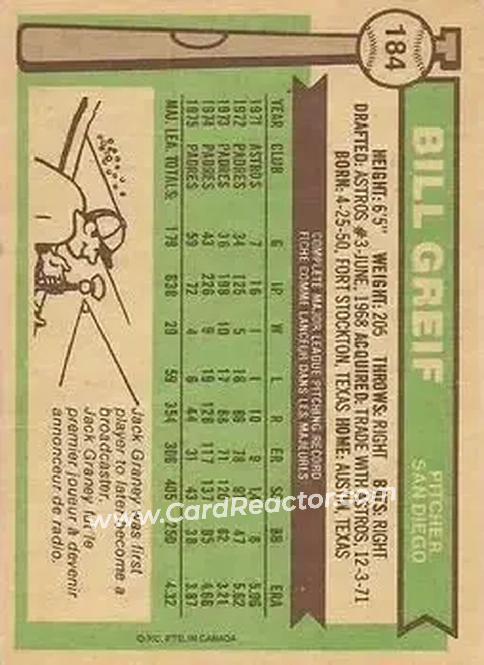 Back of Bill Greif