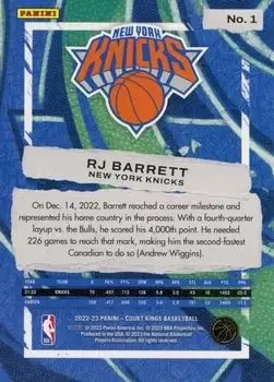 Back of RJ Barrett