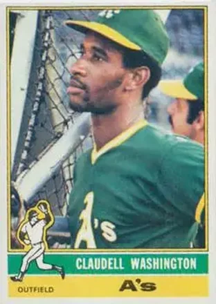 1976 Topps #189 Claudell Washington