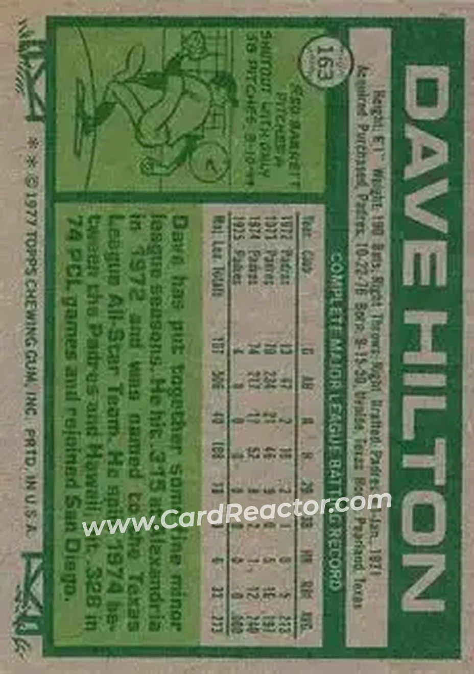 Back of Dave Hilton
