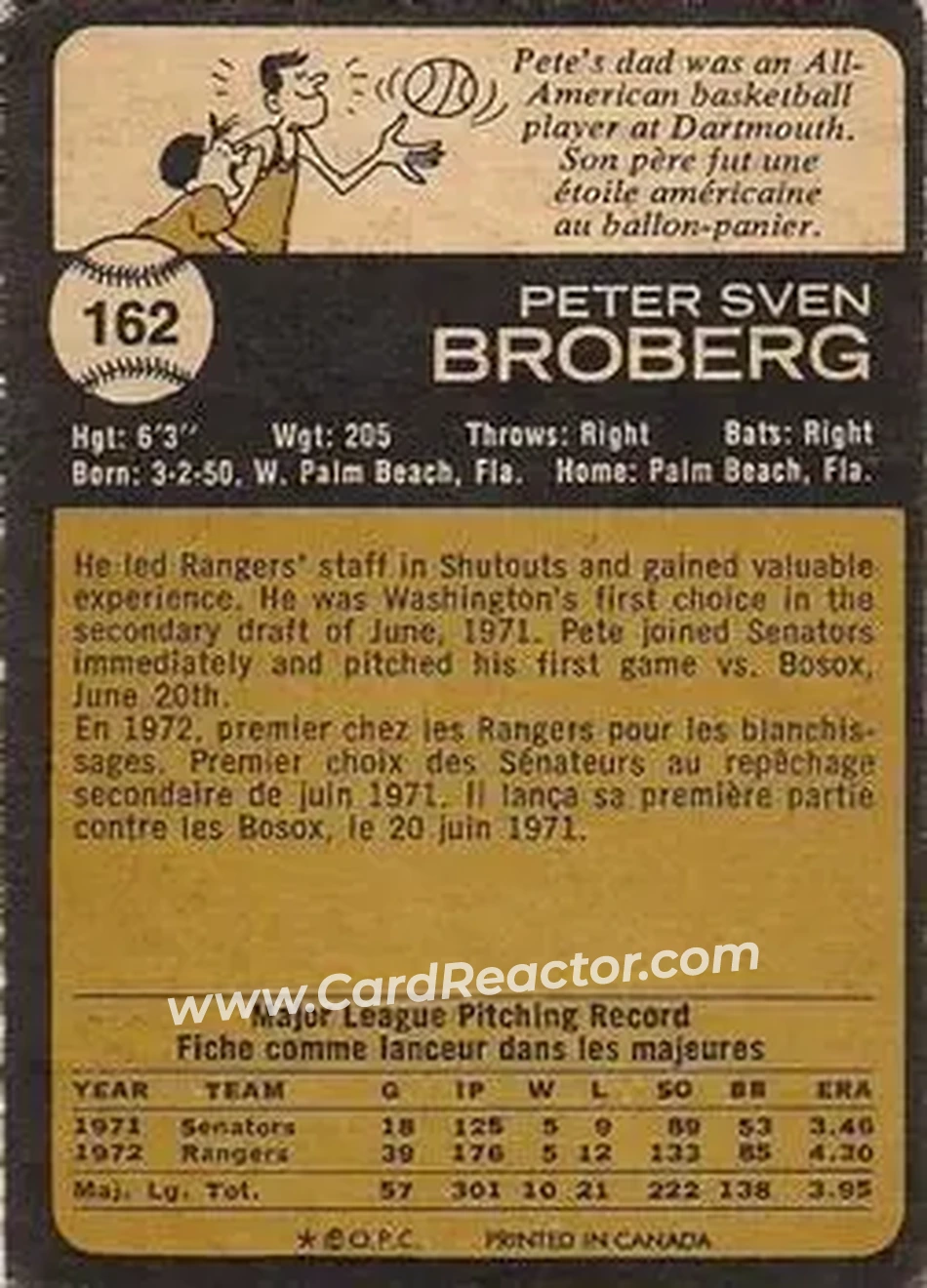 Back of Pete Broberg