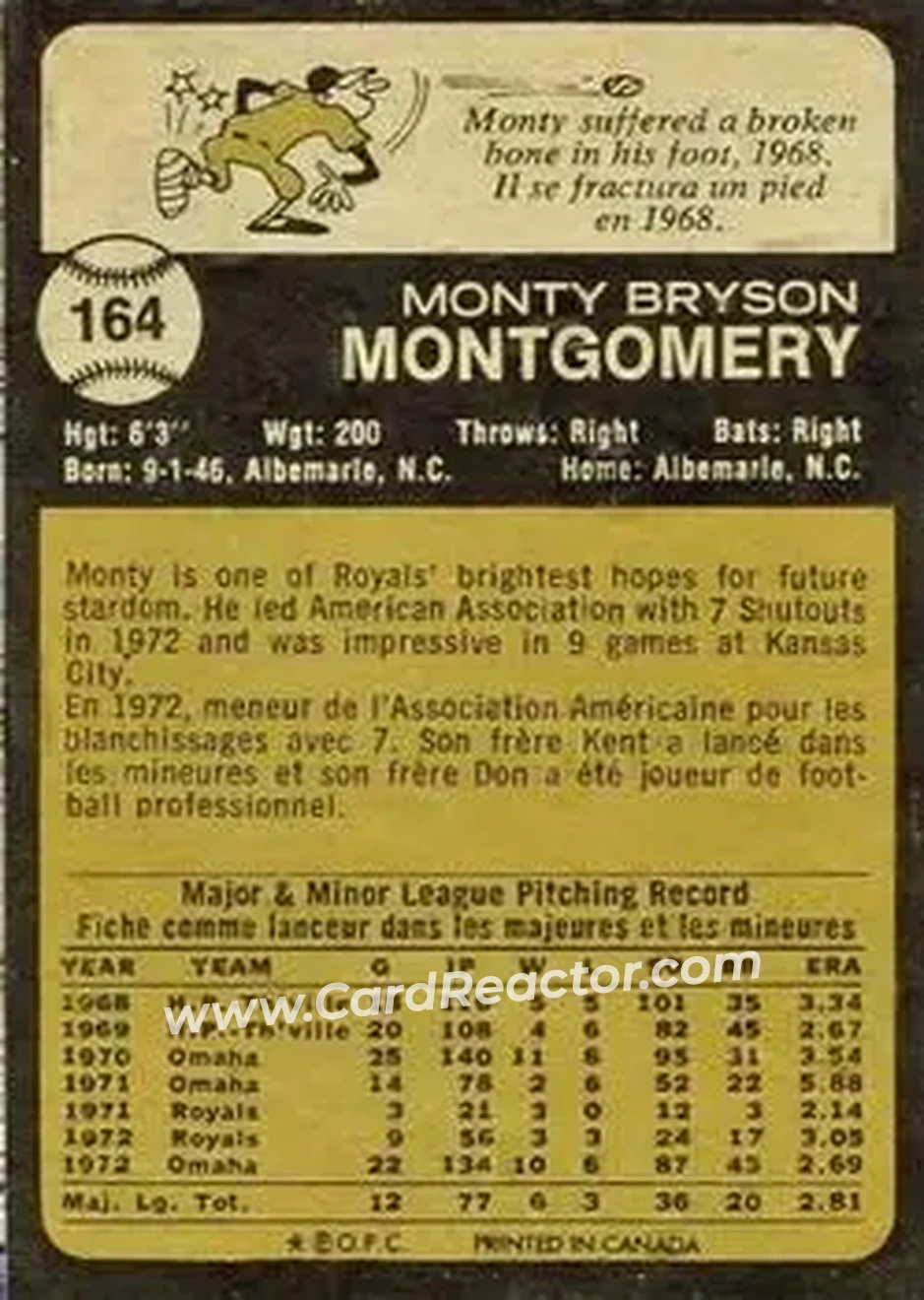 Back of Monty Montgomery