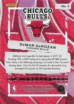 Back of DeMar DeRozan