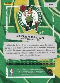 Back of Jaylen Brown