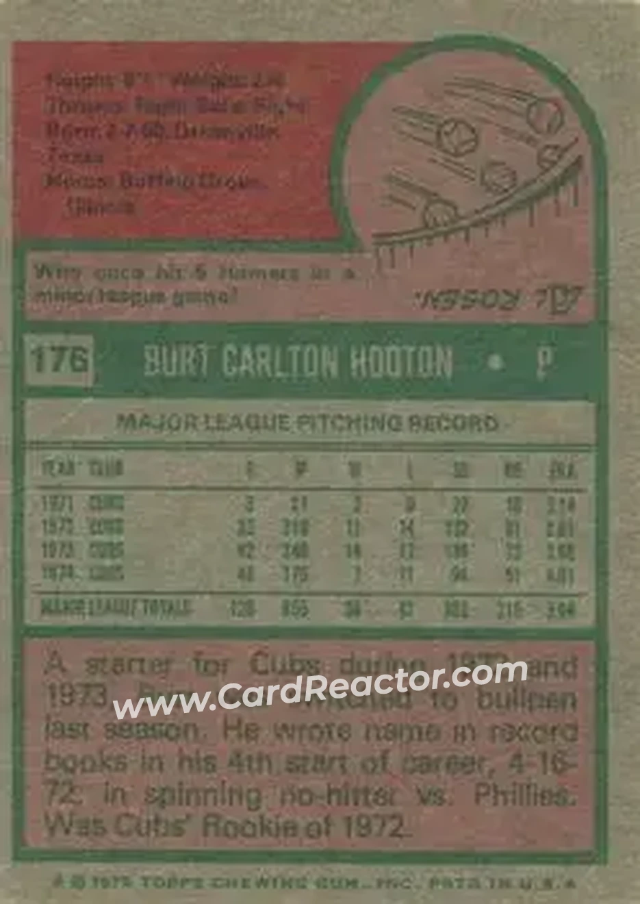 Back of Burt Hooton