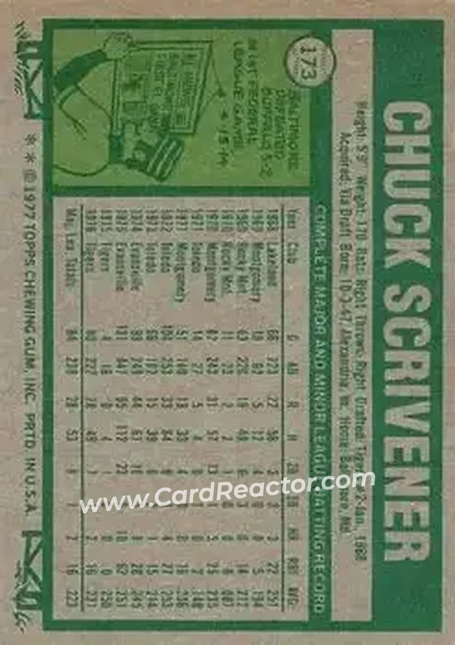 Back of Chuck Scrivener