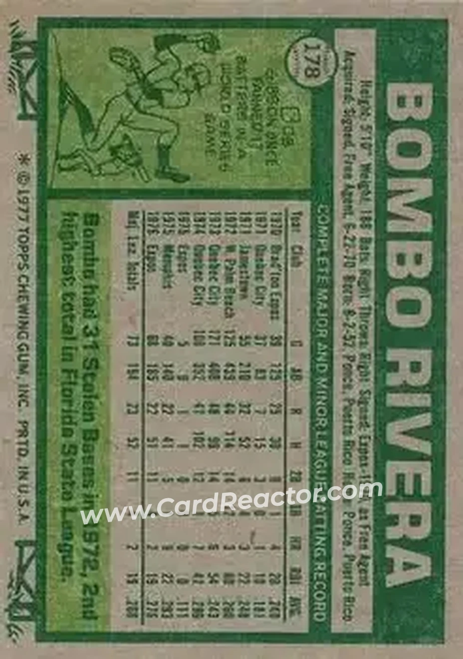 Back of Bombo Rivera