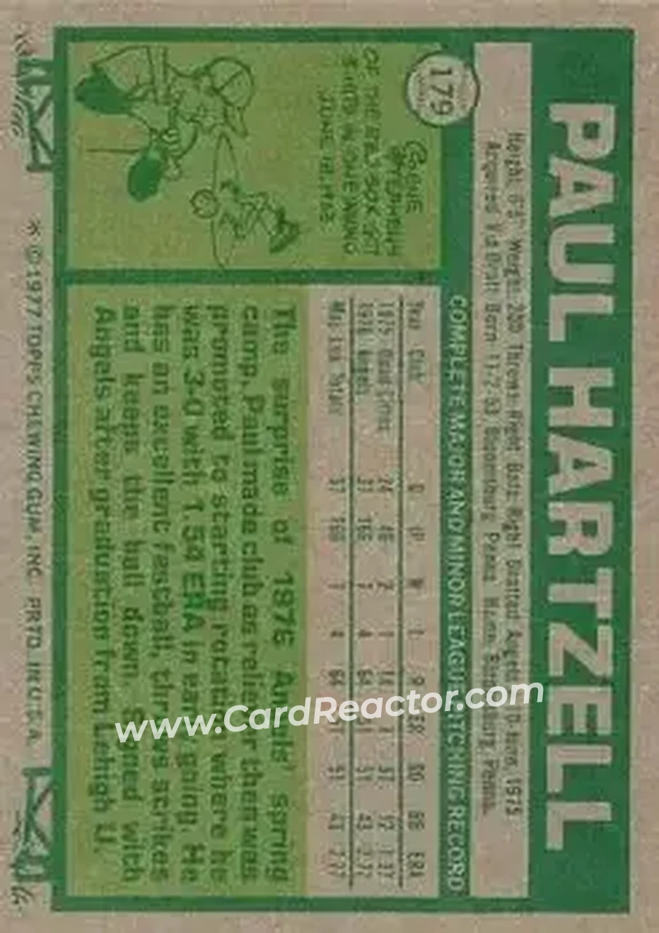 Back of Paul Hartzell