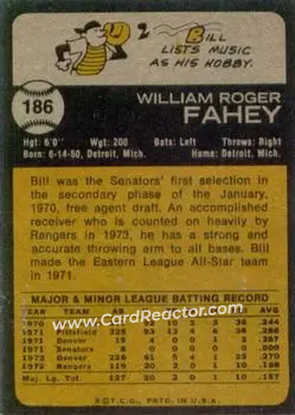Back of Bill Fahey