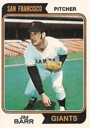 1974 O-Pee-Chee #233 Jim Barr