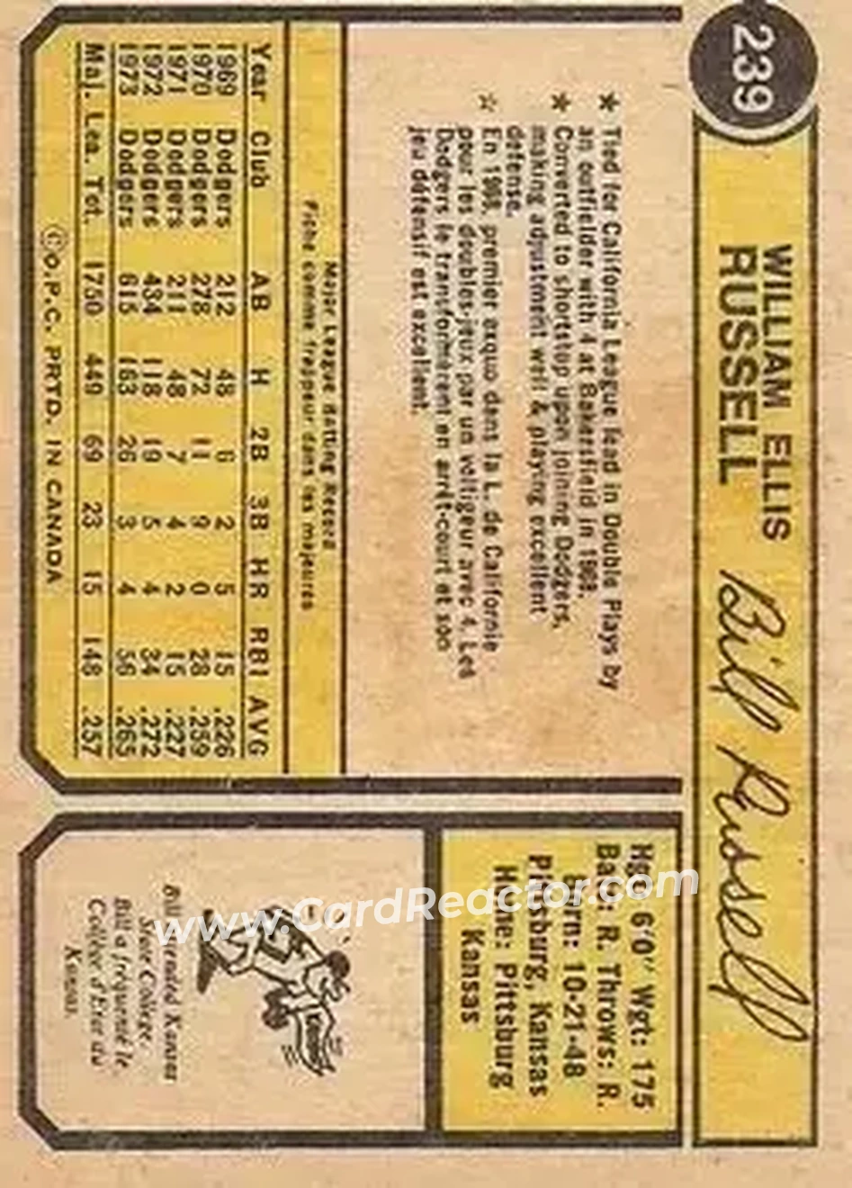 Back of Bill Russell