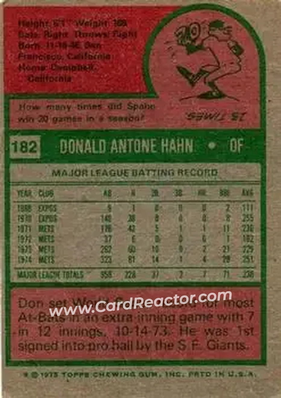 Back of Don Hahn