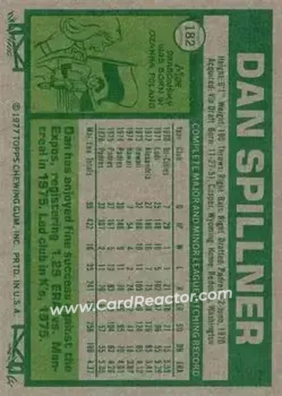 Back of Dan Spillner