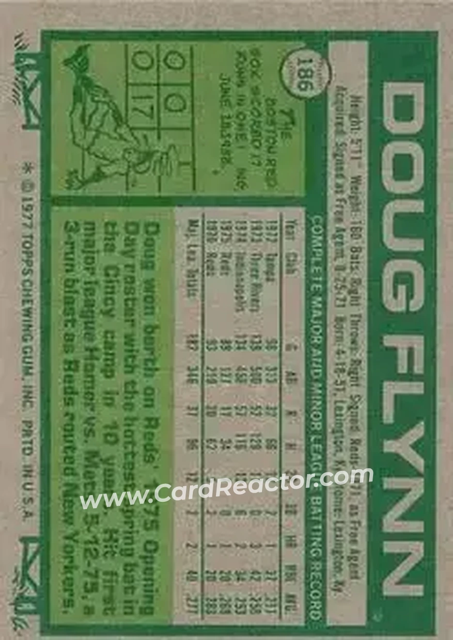 Back of Doug Flynn