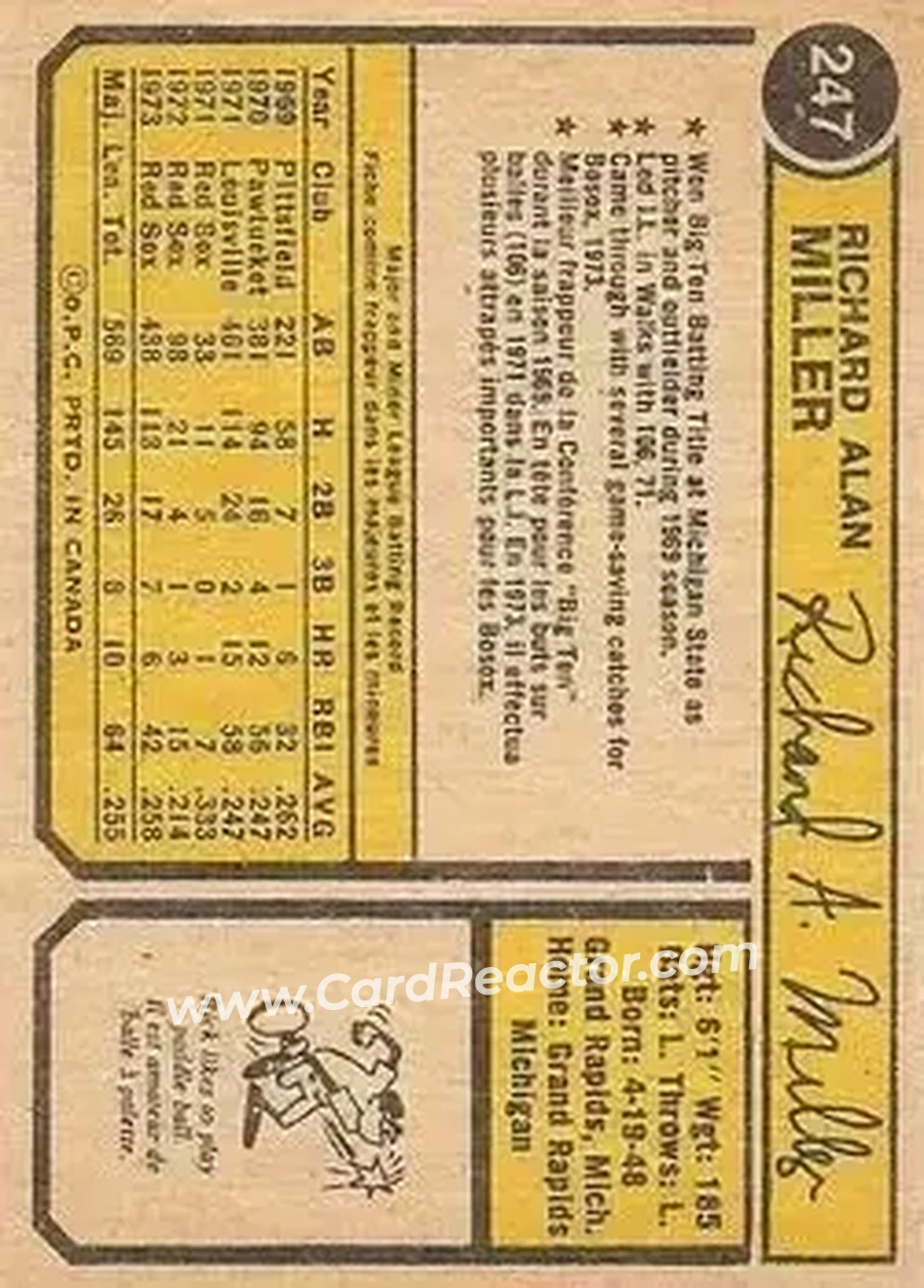 Back of Rick Miller