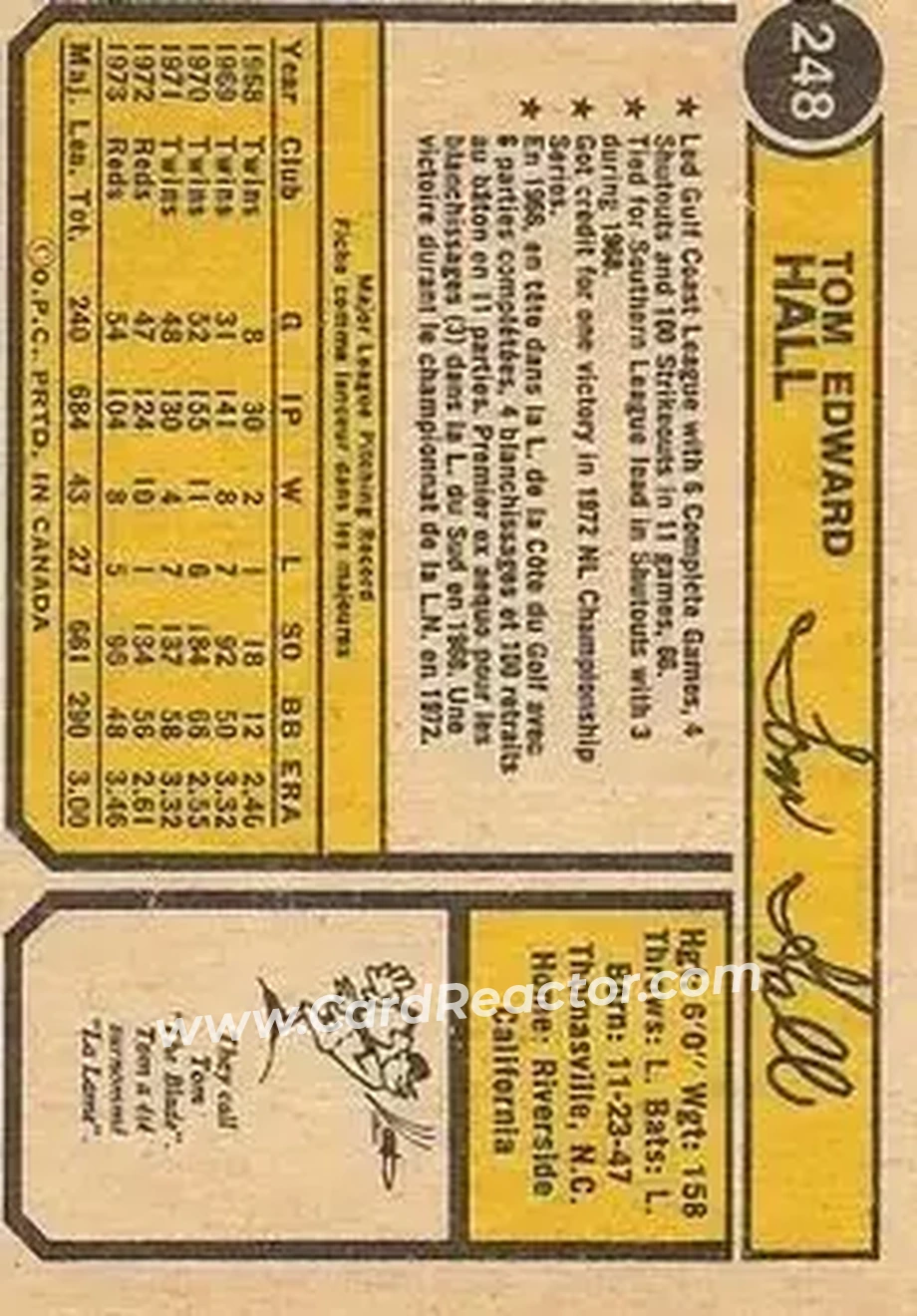 Back of Tom Hall