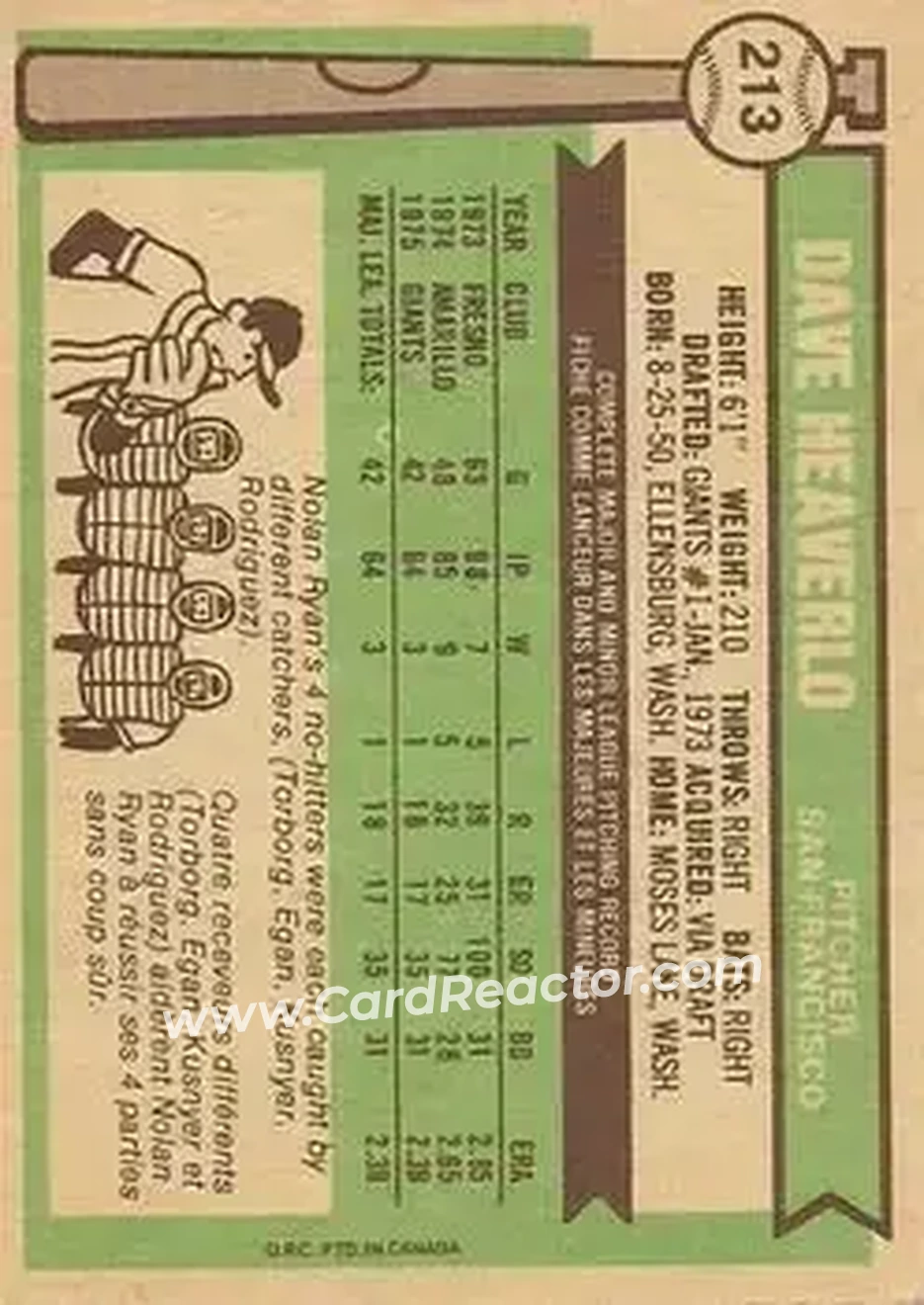Back of Dave Heaverlo
