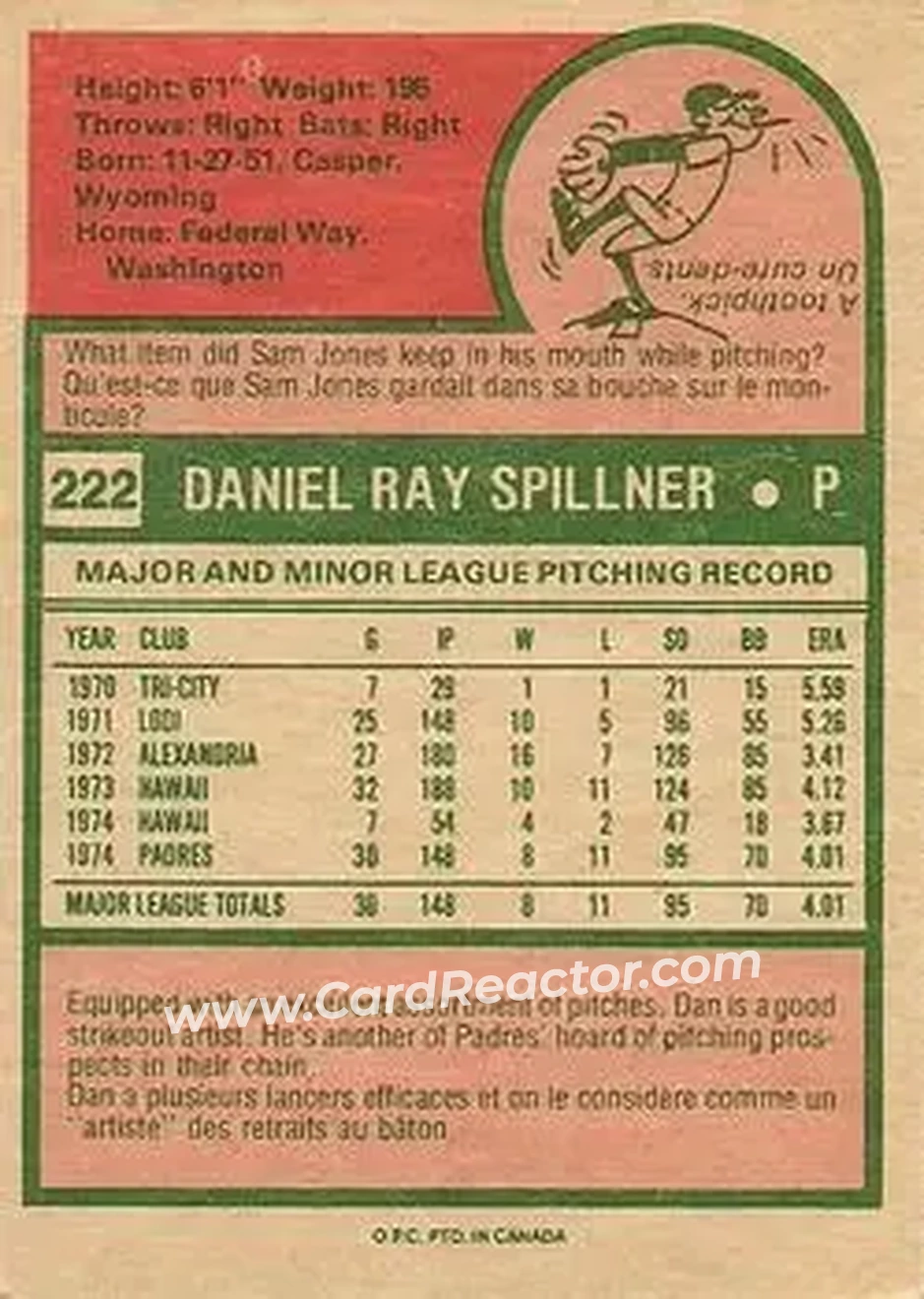 Back of Dan Spillner
