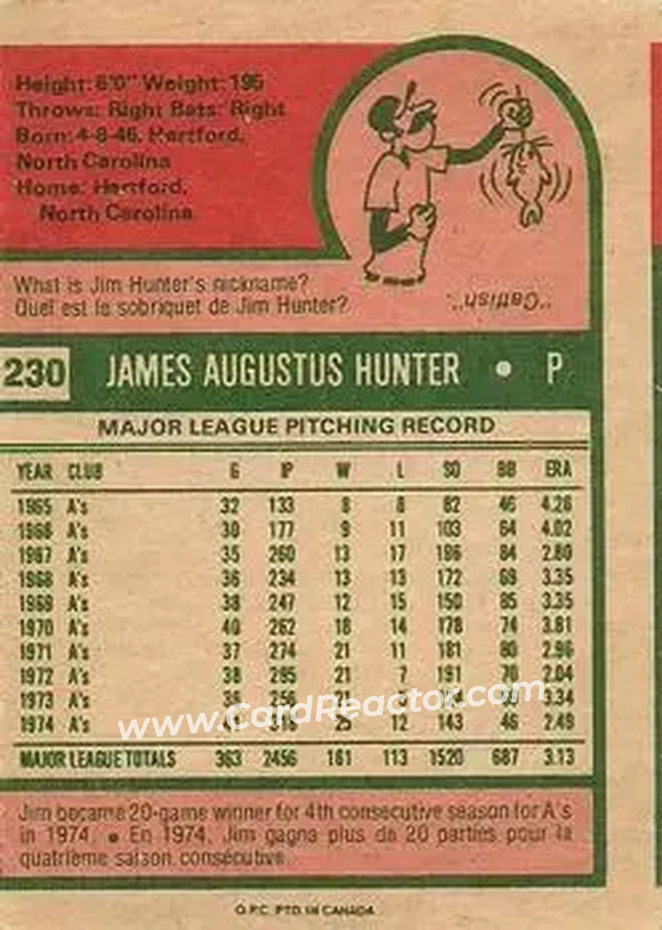 Back of Jim Hunter