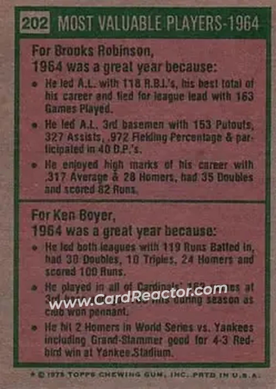 Back of Card #202