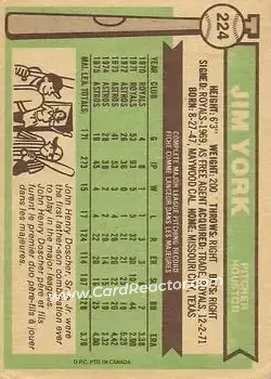 Back of Jim York