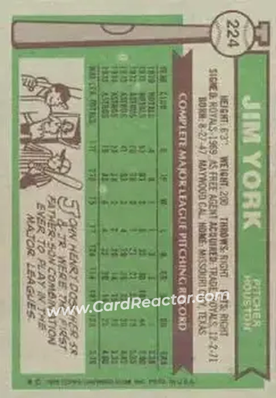 Back of Jim York