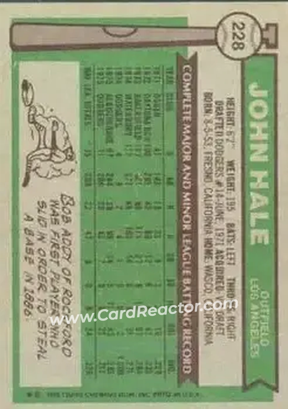 Back of John Hale