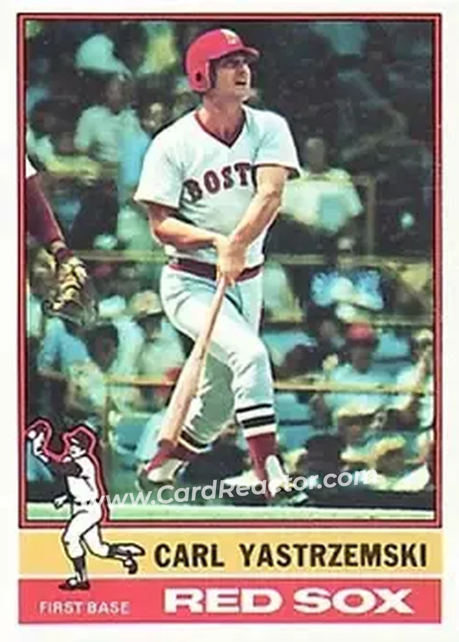 Front of Carl Yastrzemski