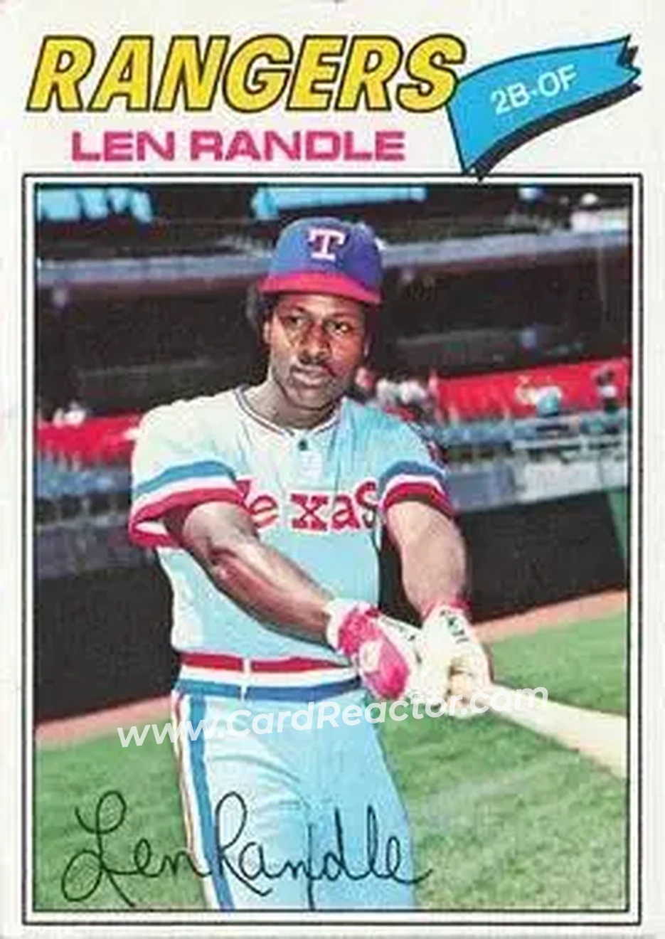 1977 Topps #196 Len Randle