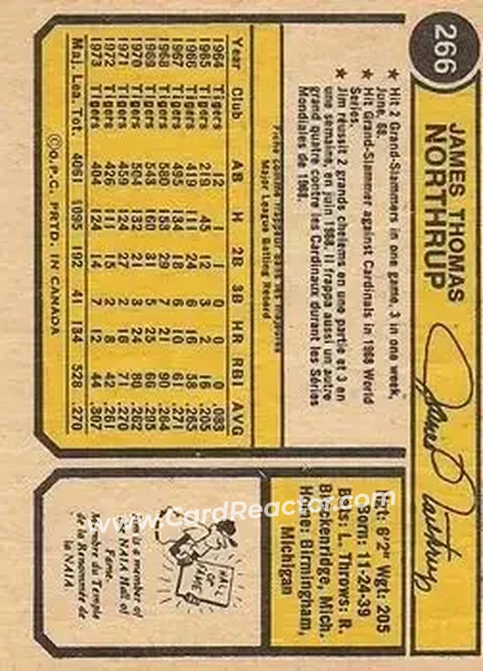 Back of Jim Northrup