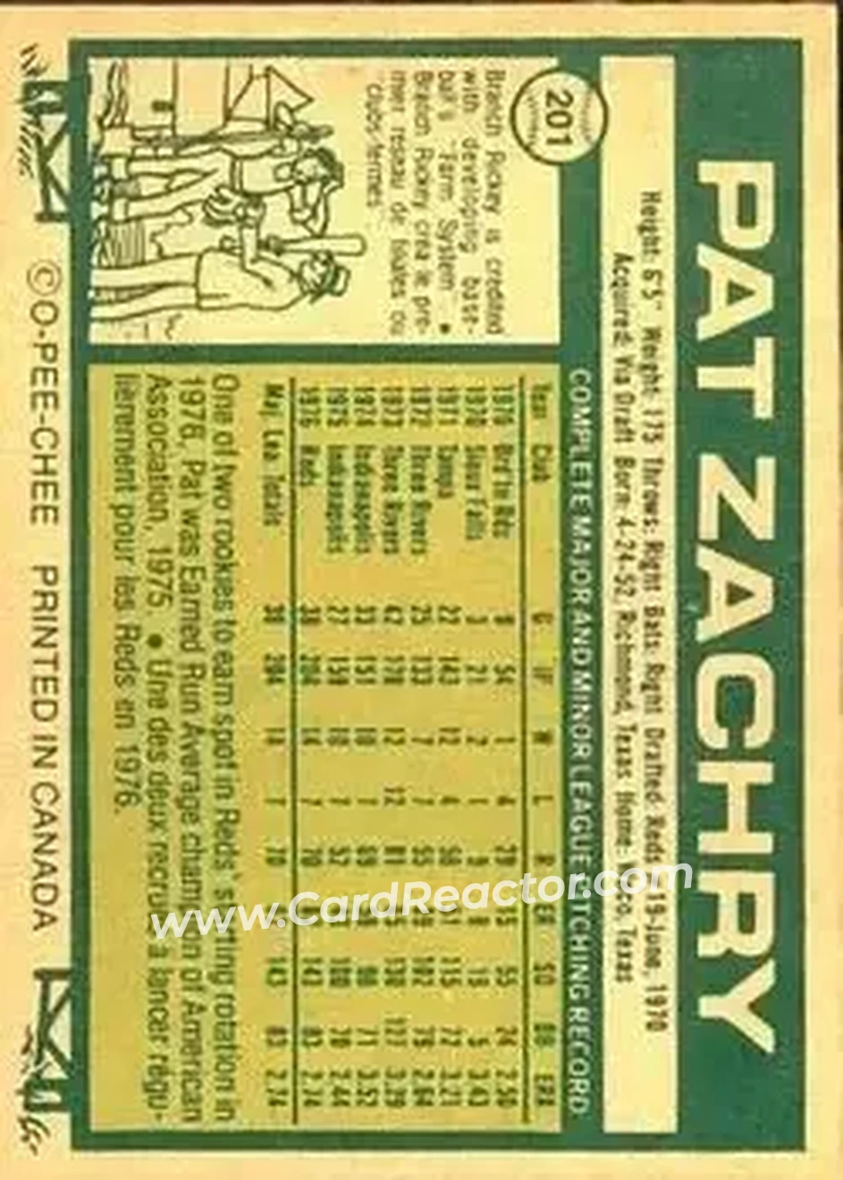 Back of Pat Zachry
