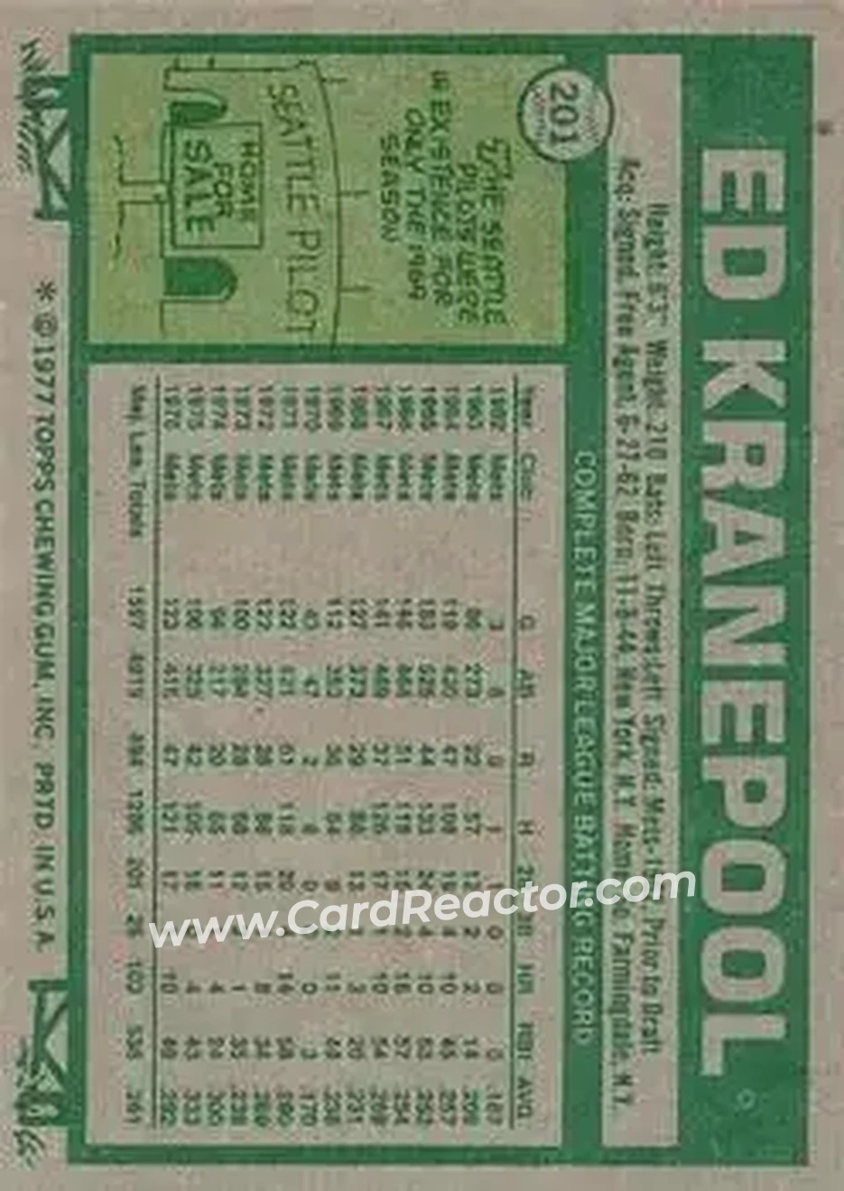 Back of Ed Kranepool