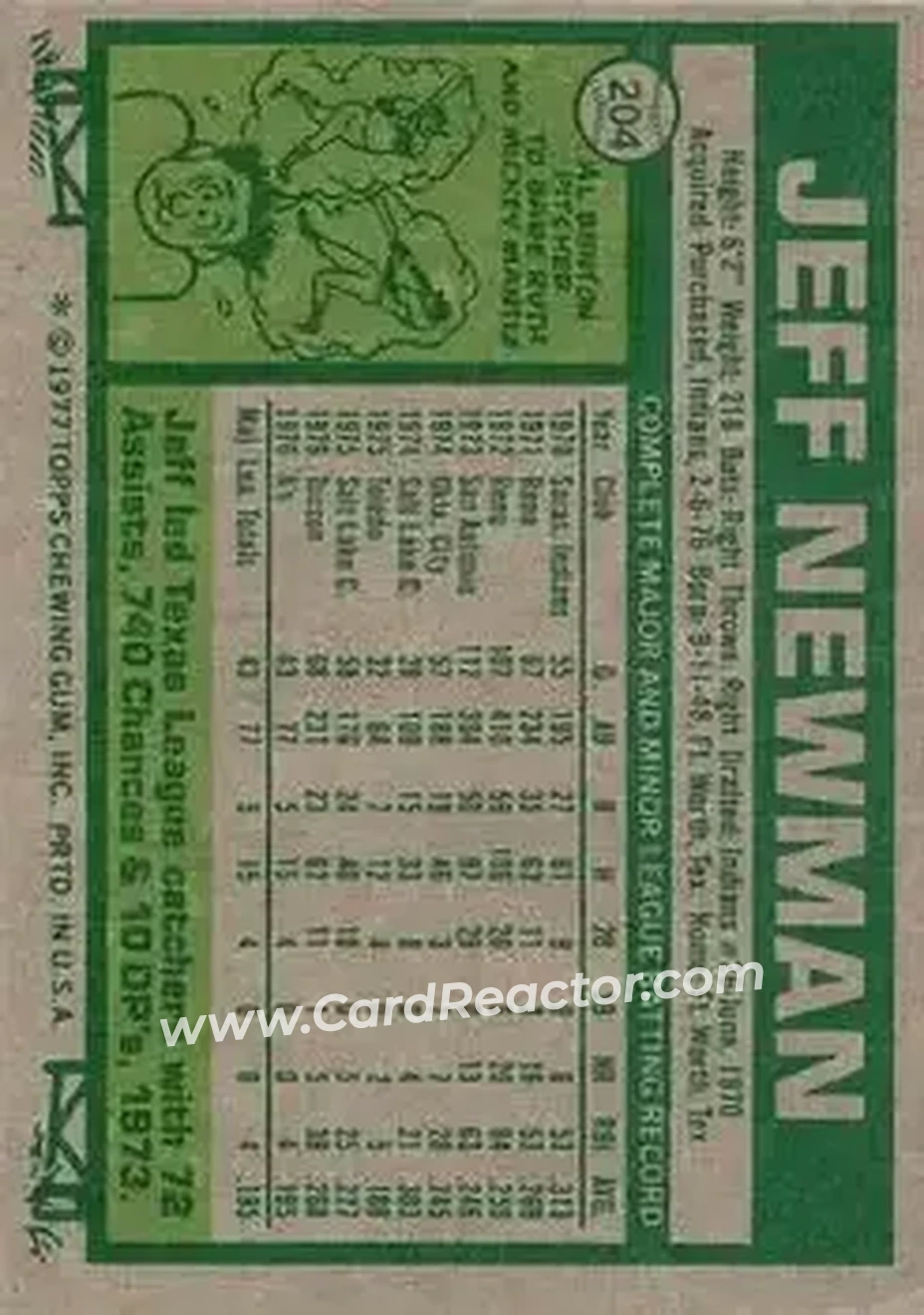 Back of Jeff Newman