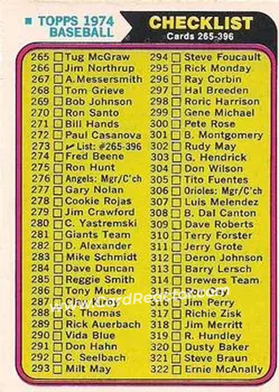 Front of Card #273