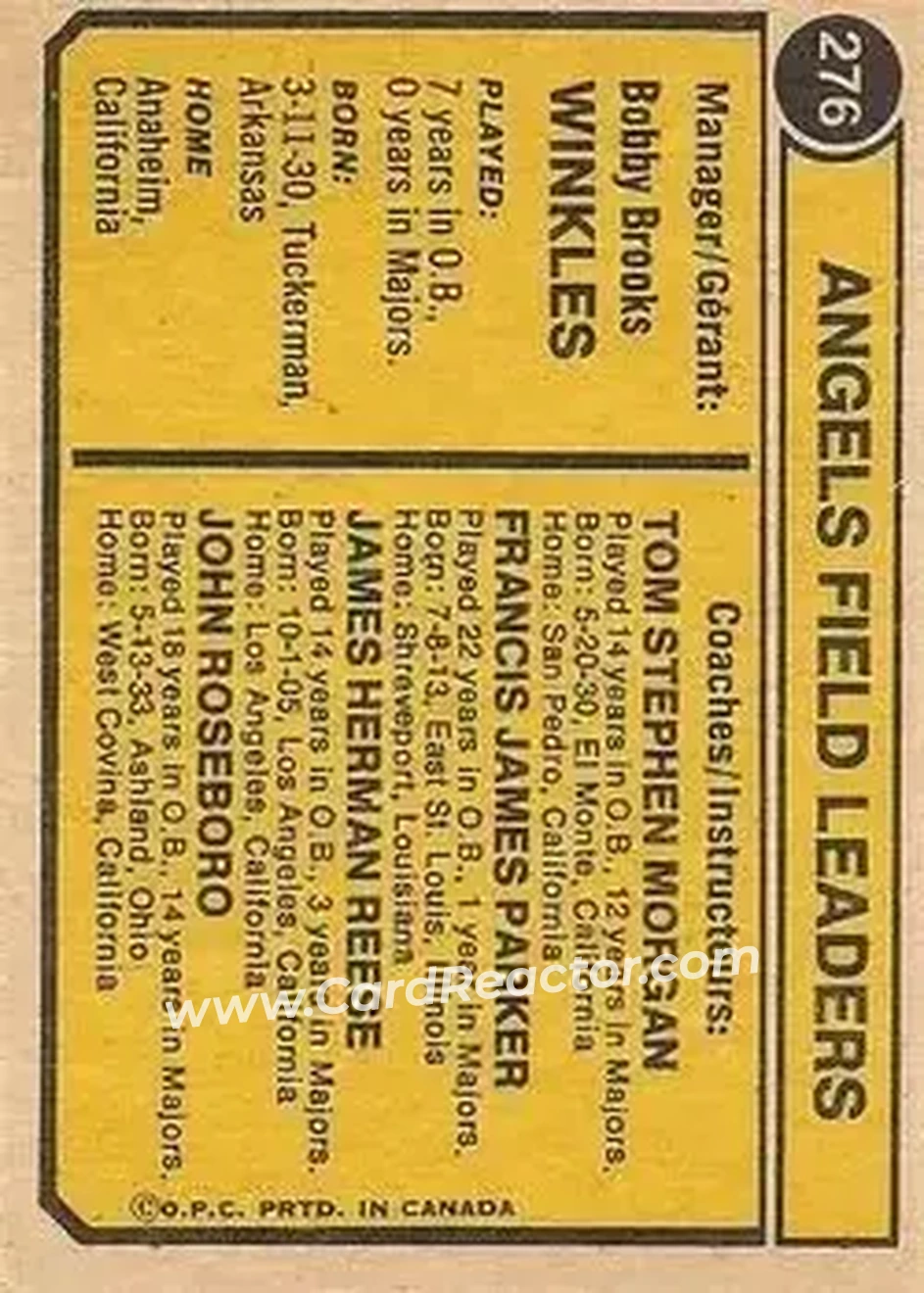 Back of Card #276