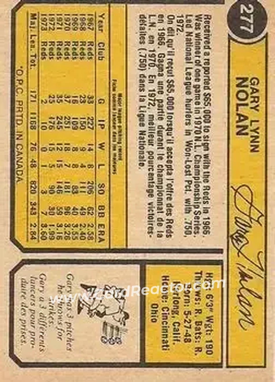 Back of Gary Nolan