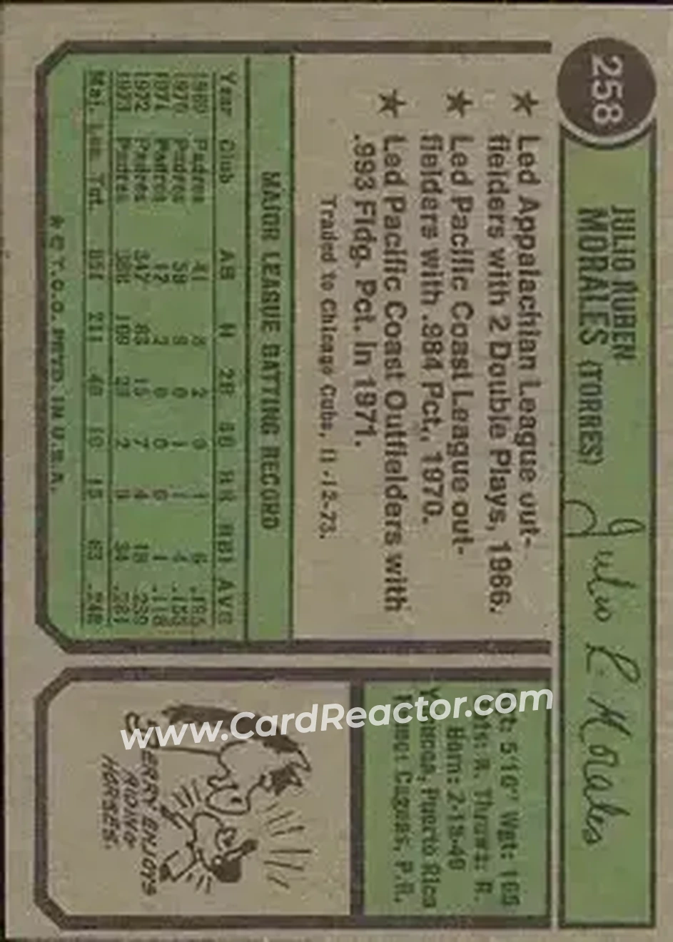 Back of Jerry Morales