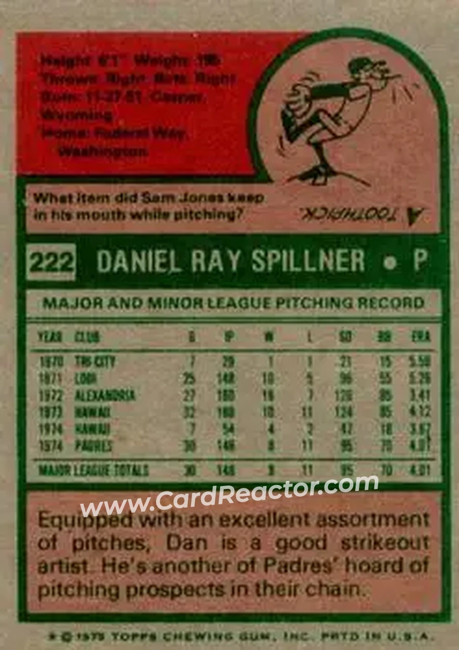 Back of Dan Spillner